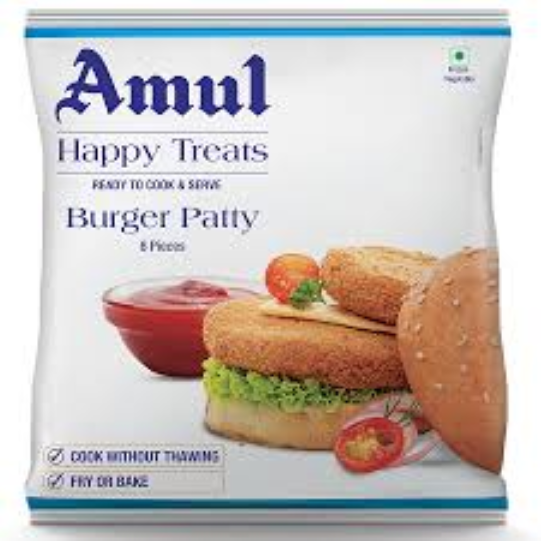 AMUL HAPPY TREATS VEG BURGER PATTY